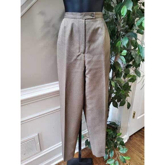 Morton Bernard Women Brown Polyester Single Breasted Blazer & Pant 2 Pcs Suit 10 - Picture 3 of 16